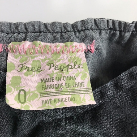 Free People Black Linen Halter Dress - Picture 7 of 7